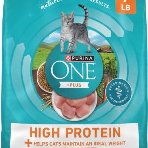 Purina ONE High Protein, Healthy Plus Ideal With Chicken Dry Cat Food Control Formula – 7 lb. Bag