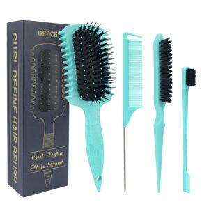 Curl Defining Brush, Curly Hair Brush Products for Effortlessly Detangling Shaping and Styling Women’s Men’s Curls on All Wet or Dry Hair Types, Reduces Frizz