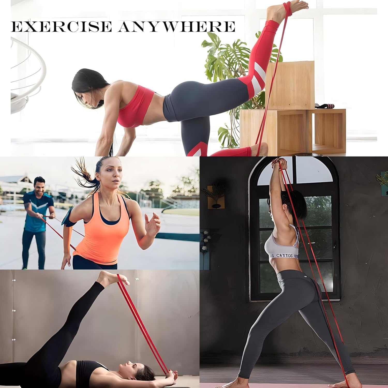Pull Up Assistance Bands - Resistance Bands Set - Multi-Level Resistance, Fitness Band, Full Body Training, Suitable for Exercise and Physical Therapy Exercise Bands - Image 6