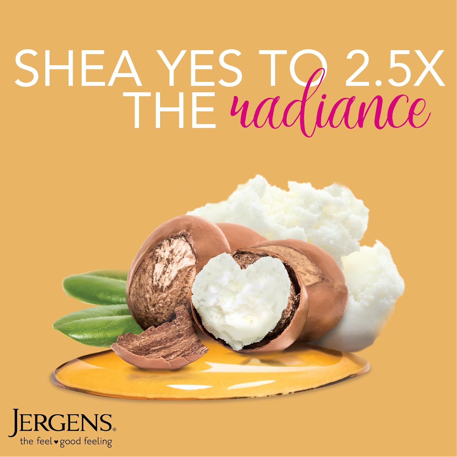 Jergens Shea Butter Hand and Body Lotion, Deep Conditioning Moisturizer, 3X More Radiant Skin, with Pure Shea Butter, Dermatologist Tested, 26.5 Oz - Image 2