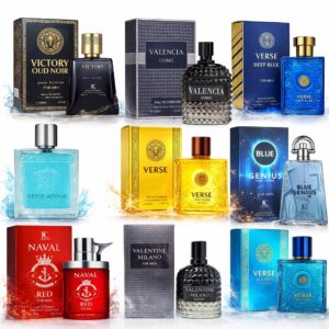 Men’s Cologne Gift Set – 9 Pack Luxury Fragrance Collection for Men | Fresh, Woody & Oud Scents | Long Lasting Eau de Toilette & Eau de Parfum