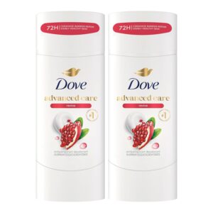Dove Advanced Care Antiperspirant Deodorant for Women Twin Pack Revive 72 hour sweat and odor protection 2.6 oz (Packaging May Vary)