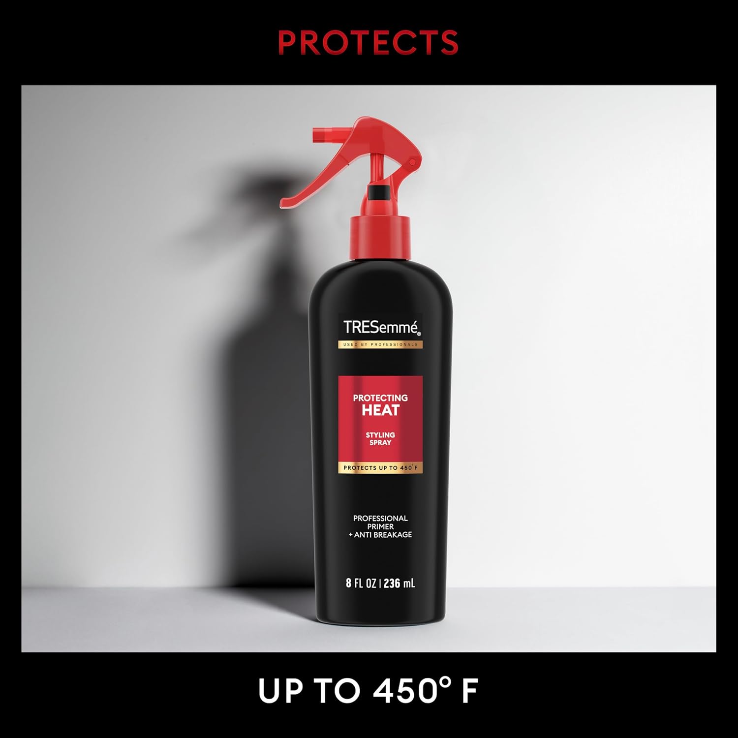 TRESemmé Styling Spray Pack of 6 Protecting Heat for Taming Frizz & Reducing Breakage, with Protection up to 450°, 8 Fl Oz - Image 4