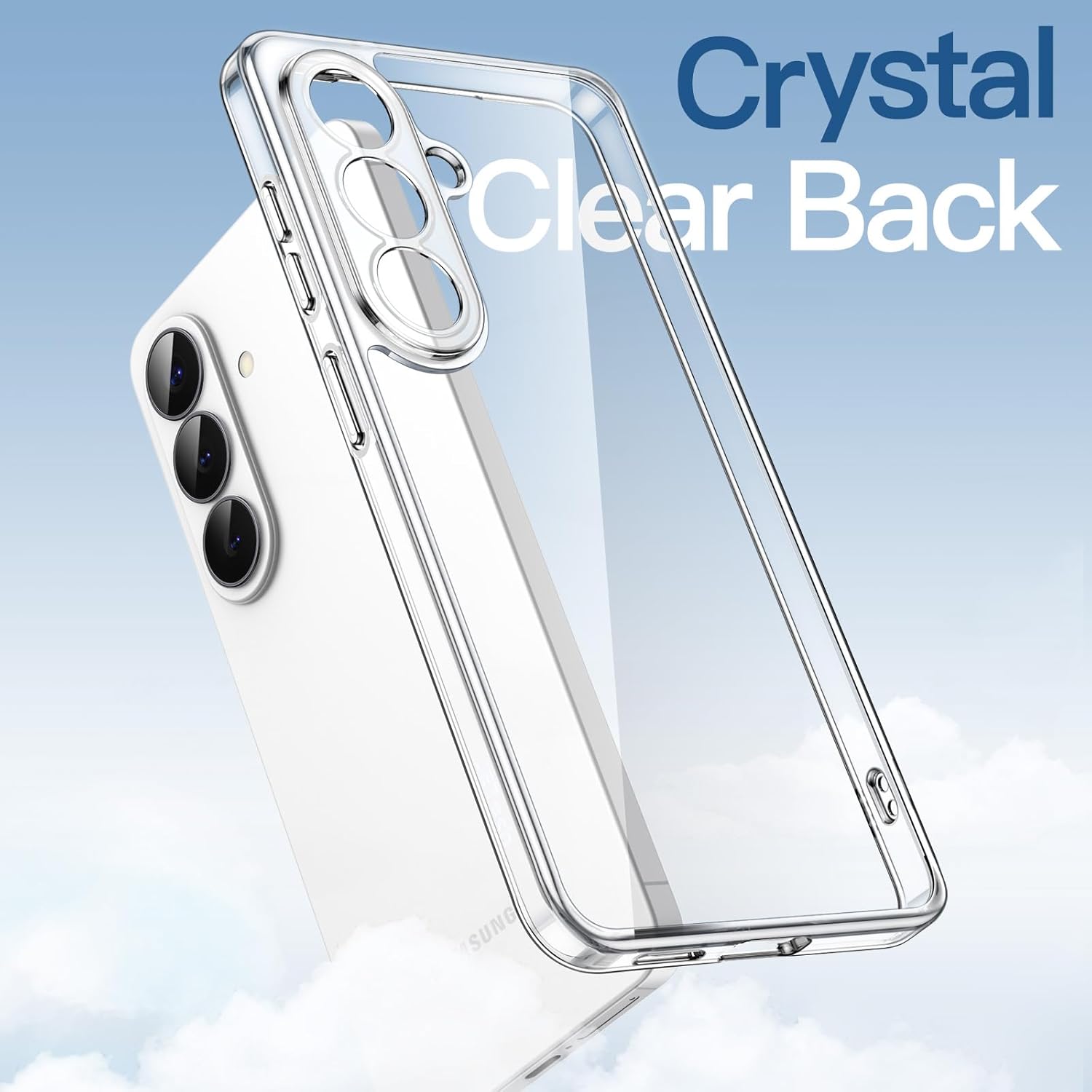 JETech Case for Samsung Galaxy S26, Camera Lens Full Protection, Non-Yellowing Shockproof Bumper Phone Cover, Anti-Scratch Hard PC Back (Clear) - Image 3