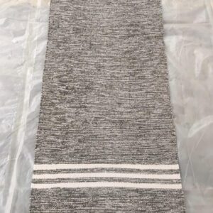 Crafted Yoga Exercise Mat Topper | Versatile Workout Mats for Pilates, Yoga & Fitness | Environmentally Friendly | Premium Cotton Weave | Size: 2’ x 6’ | Charcoal” – Chakrik