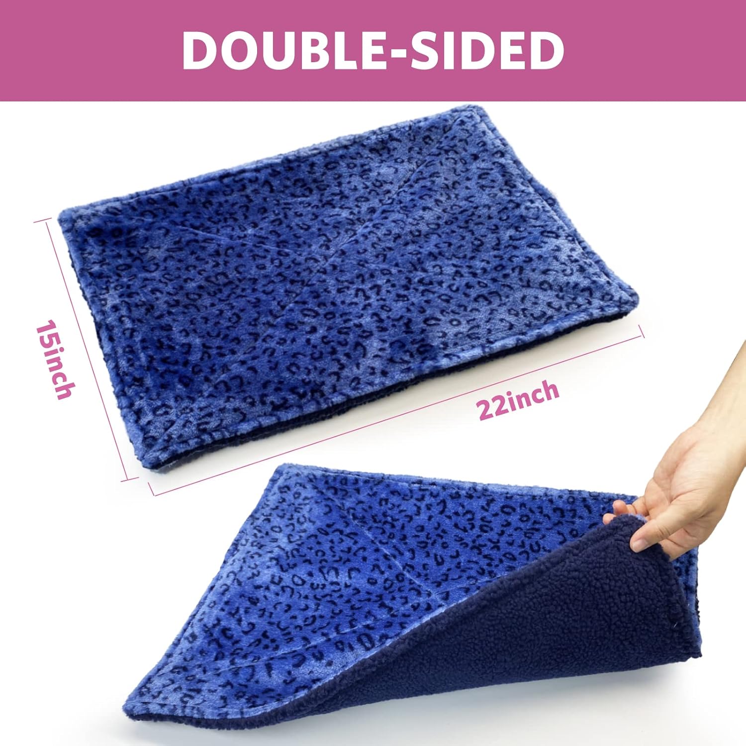 MARUNDA Self Warming Cat Bed, Super Soft Cat Dog Pet Bed, Super Soft Cat Dog Pet BedThick Fabric, Double-Sided Usable Washable, Non Electric. - Image 3
