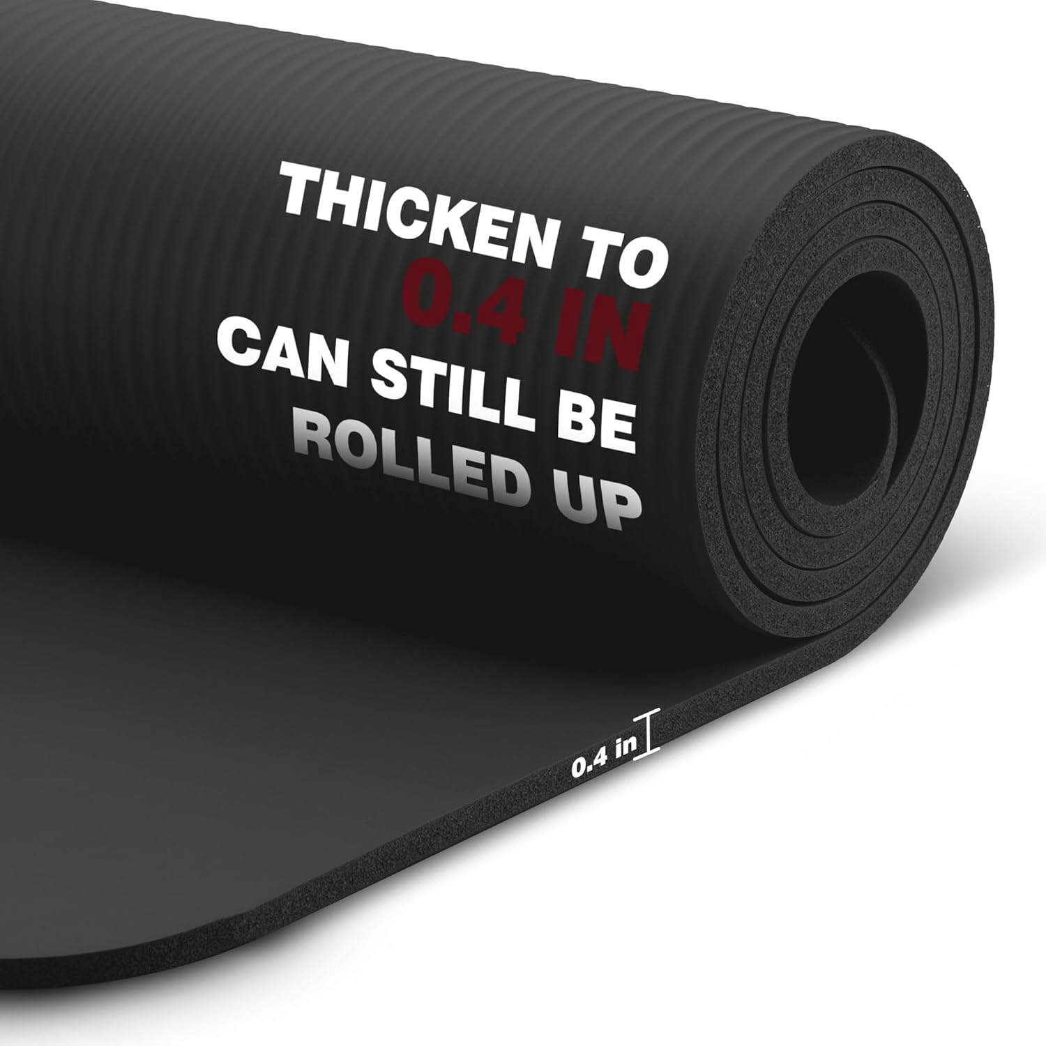 KEEP Extra Thick NBR Yoga Mat for Women & Men, 10mm Thick, 72”x24” Large Exercise Mat with Non-Slip Workout Mat for Yoga, Pilates, Stretching, Meditation – Wide & Cushioned Fitness Mat - Image 3