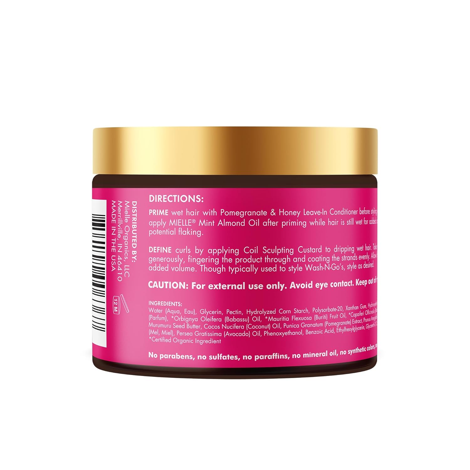 Mielle Organics Pomegranate & Honey Curl Cream - Coil Sculpting Custard for Type 4 Hair - Hydrates, Controls Frizz, Conditions & Adds Shine,12 Fl Oz - Image 6