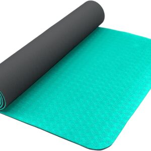 Hugger Mugger Earth Elements 5 mm Yoga Mat – Grippy Texture, Reversible, Cushion, Non-toxic Biodegradeable Material, Lightweight