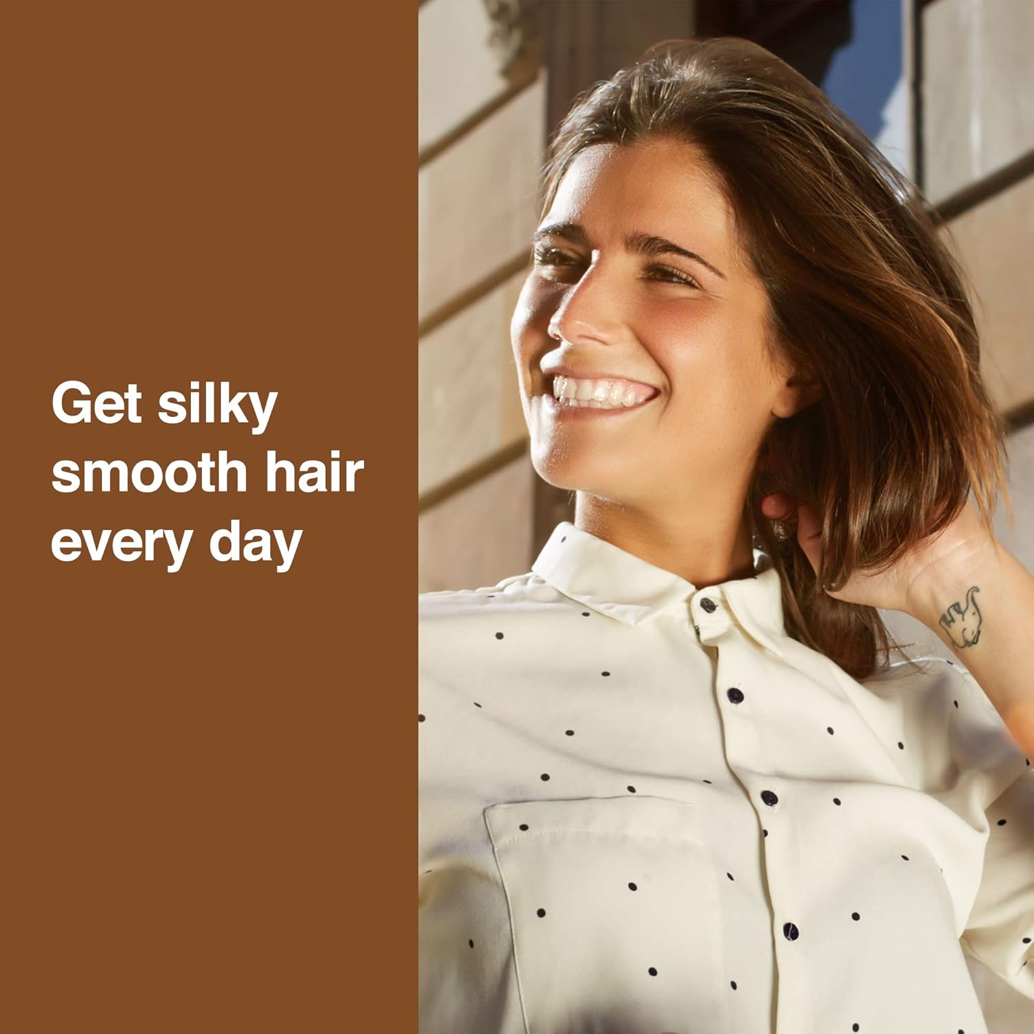 Keratin Anti-Frizz Leave-in Conditioner and Straightening Serum with Argan Oil for All Hair Types - 2 Fl. Oz. - Image 4