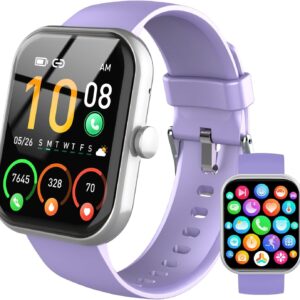 2026 Smart Watch for Men Women (Answer/Make Call), 1.96″ HD Fitness Tracker Running Watch,IP68 Waterproof,Pedometer, Sleep/Step/Activity/Heart Rate Monitor,110+ Sport Mode Smartwatch for Android Phone