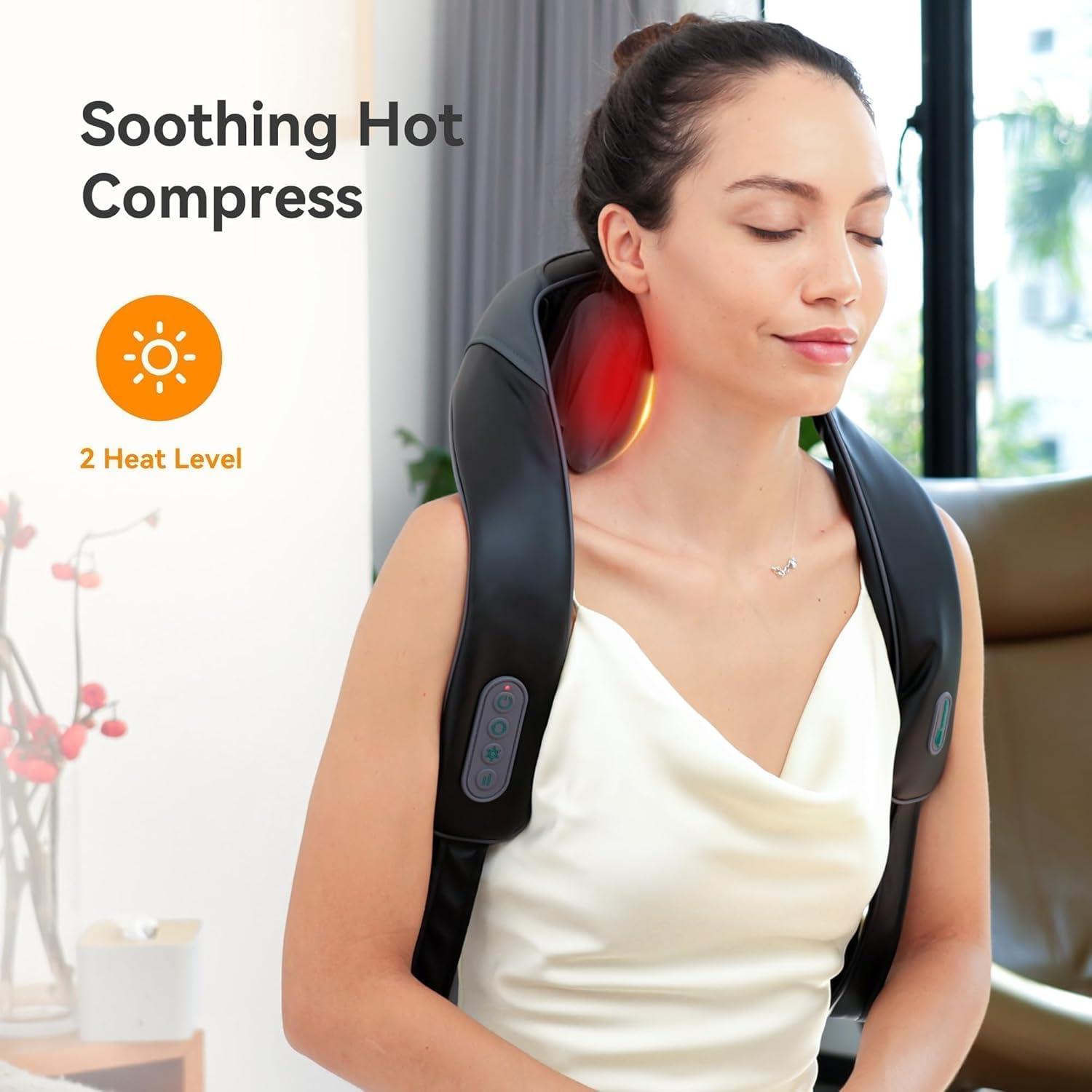 Snailax Cordless Neck Massager with Heat for Pain Relief Deep Tissue, 4D Kneading, Mothers Day Gifts, Rechargeable Shiatsu Back Neck Massager for Neck, Shoulders Back - Image 3