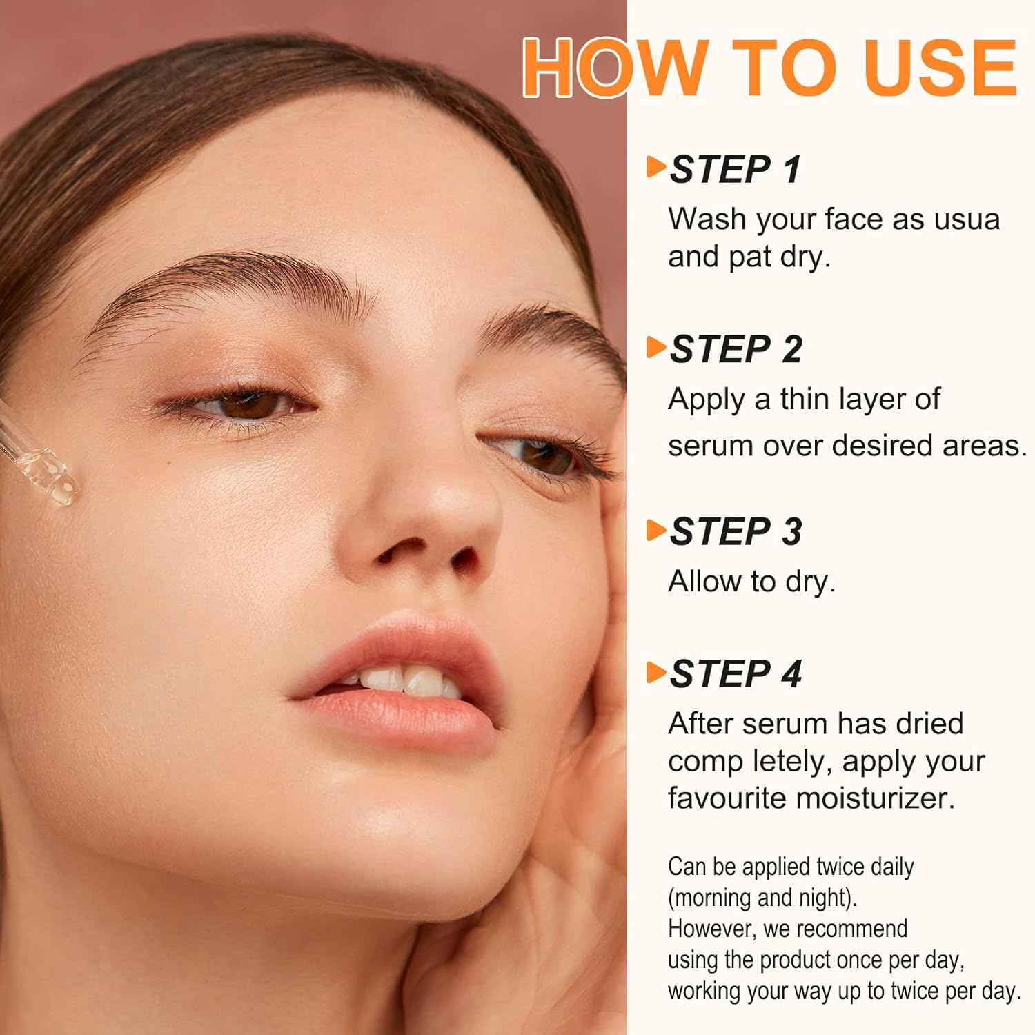 Premium 20% Vitamin C Serum For Face with Hyaluronic Acid, Retinol & Amino Acids - Boost Skin Collagen,Hydrate & Plump Skin, Anti Aging & Wrinkle Facial Serum 60ml - Image 3