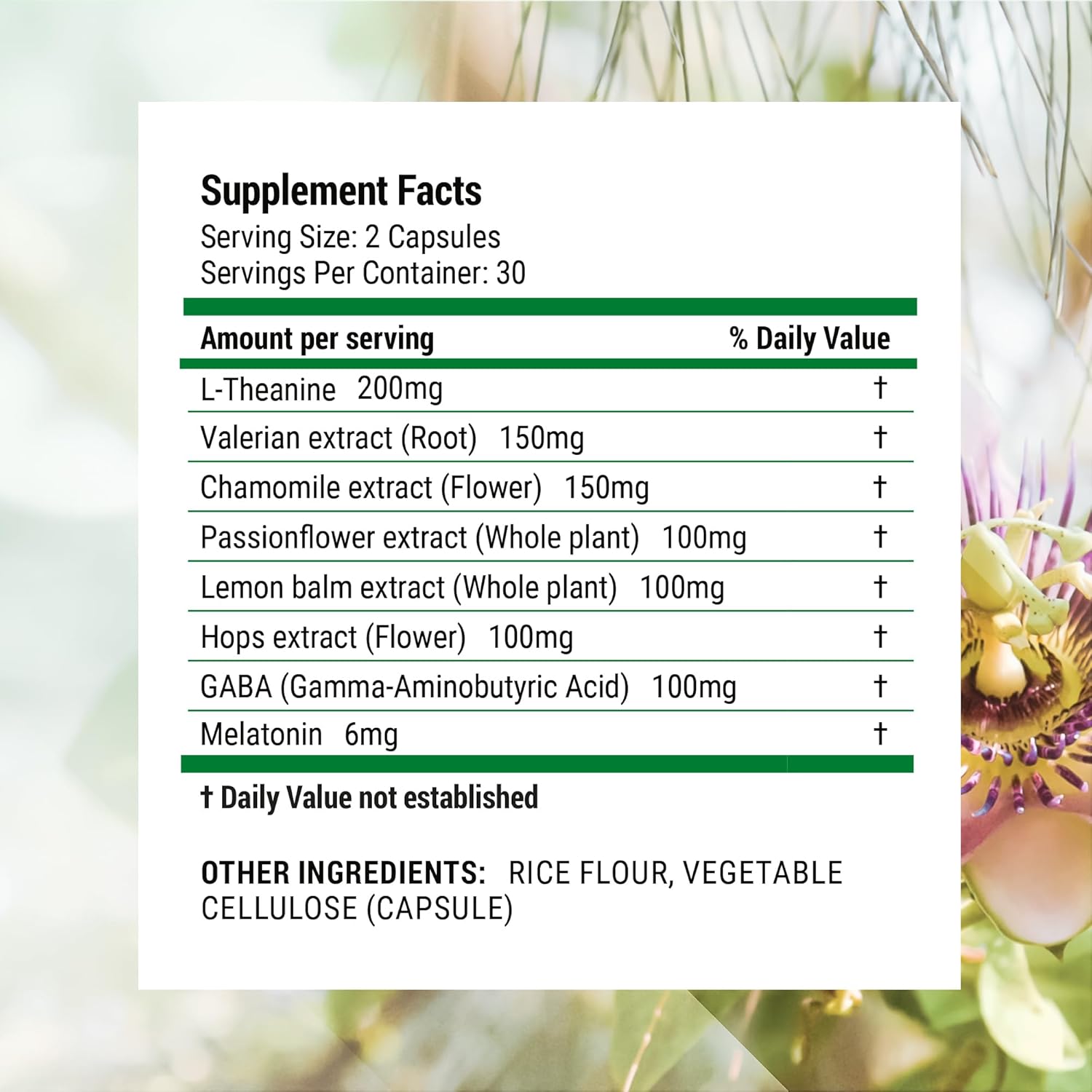 Nested Naturals Luna Sleep Aid - Non-Habit Forming Natural Sleeping Pills for Adults with Naturally Sourced Ingredients - Valerian Root, Melatonin, Chamomile, Lemon Balm, & More - 60 Vegan Capsules - Image 7