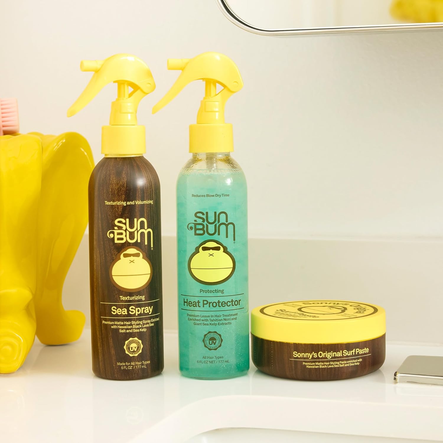 Sun Bum Heat Protector Spray - Leave In Hair Treatment Protects from Heat Styling and Frizz-Causing Humidity - Reduces Blow Dry Time - Vegan and Cruelty Free - UV Protecting - 6 oz - Image 6