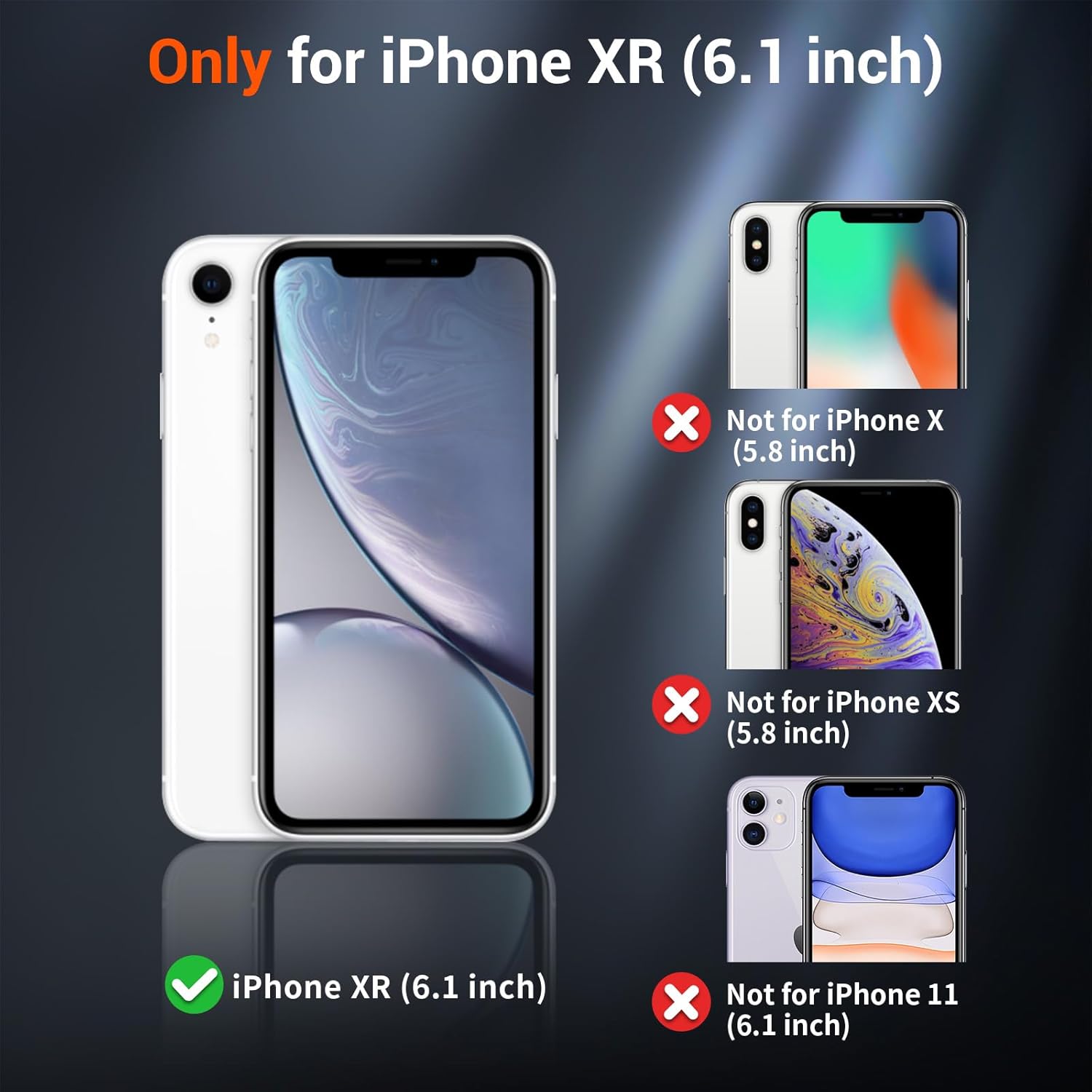 SUPFINE Magnetic for iPhone XR Phone Case(Compatible with MagSafe)(Military Grade Drop Protection) Slim Translucent Matte Shockproof with Anti-Fingerprint Phone Cover,Black - Image 2