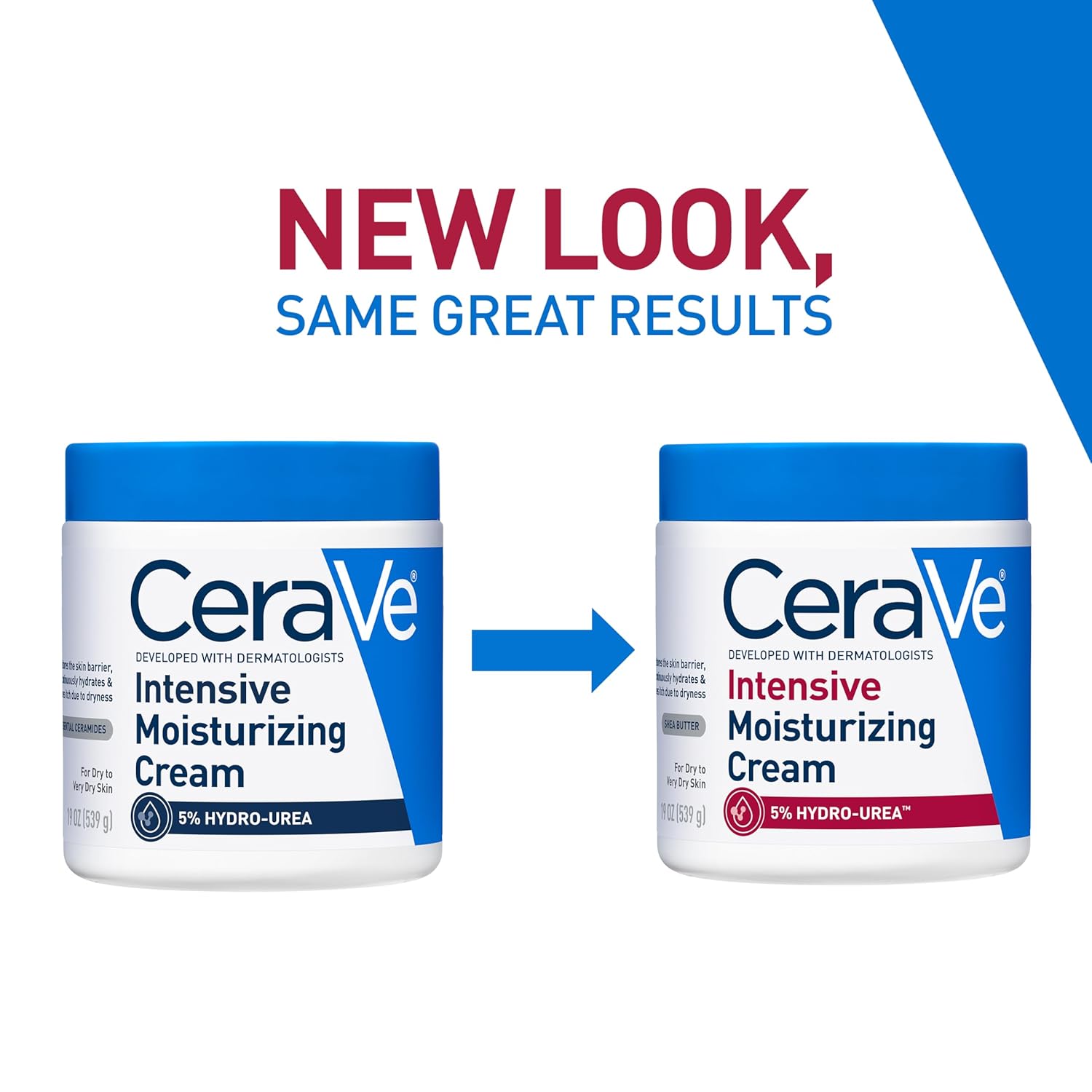CeraVe Intensive Moisturizing Cream, Body Moisturizer With Shea Butter, 72H Hydration + Skin Barrier Repair, Fragrance-Free Body Lotion For Extremely Dry Skin, 19oz | Packaging May Vary - Image 2