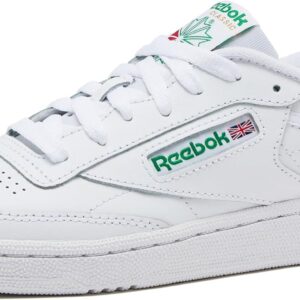 Reebok Club C 85 Mens Tennis Shoes, Casual Fashion White Sneakers for Men