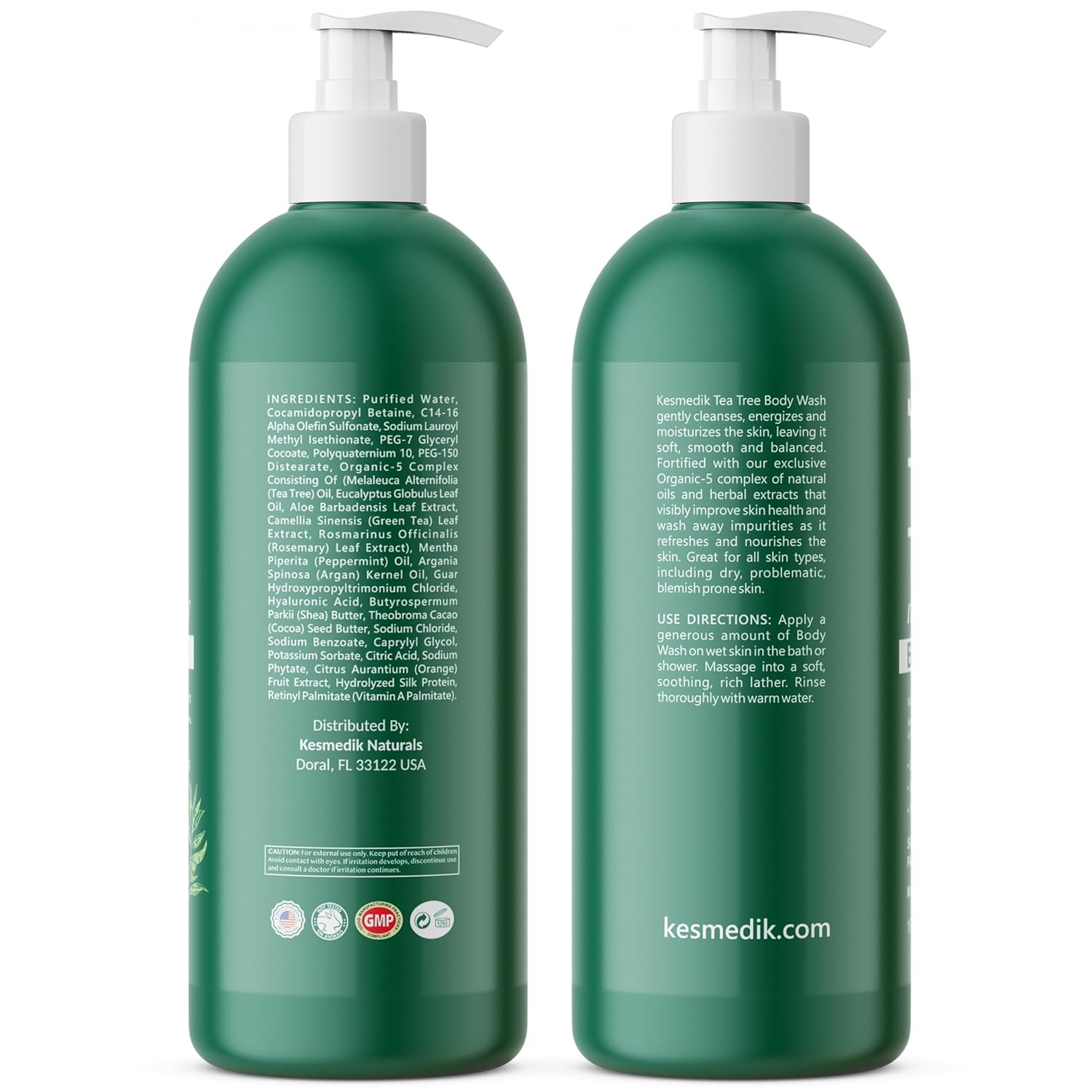 KESMEDIK Tea Tree Body Wash MaxTherapy, Itchy Skin Relief Soap, Soothes Jock Itch, Athlete's Foot, Acne, Eczema, Psoriasis & Sensitive Skin, Intimate Wash, Men & Women, 2-Pack, Original Edition - Image 8