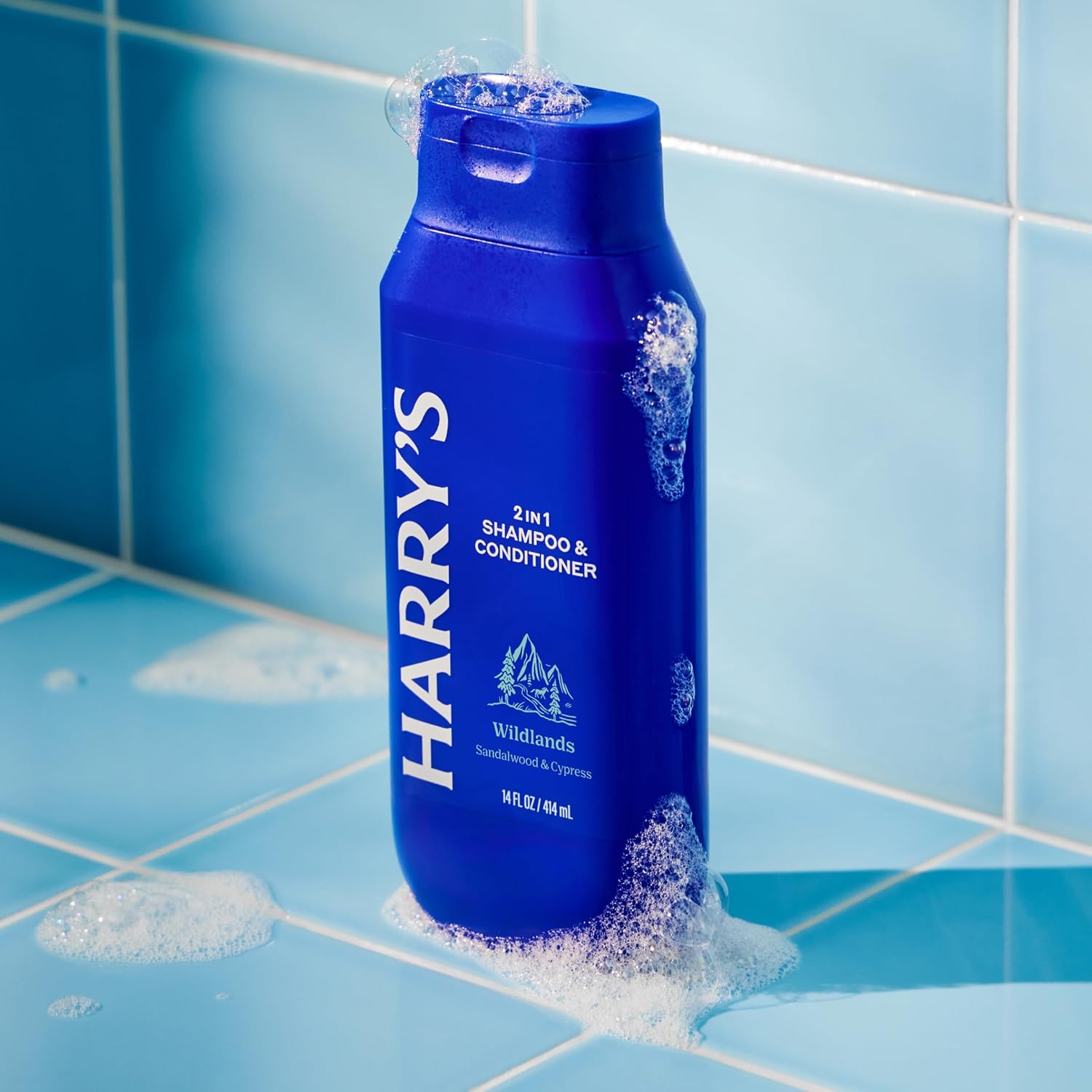 Harry's Men's 2 in 1 Shampoo and Conditioner for All Hair Types - Wildlands Scent - (3 Pack) 14 fl oz - No Parabens or Sulfates - Image 4