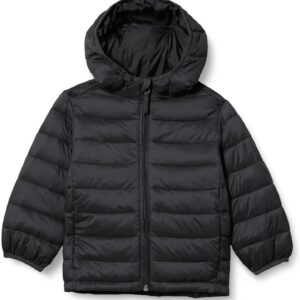 Amazon Essentials Boys and Toddlers’ Lightweight Water-Resistant Packable Hooded Puffer Jacket, Insulated