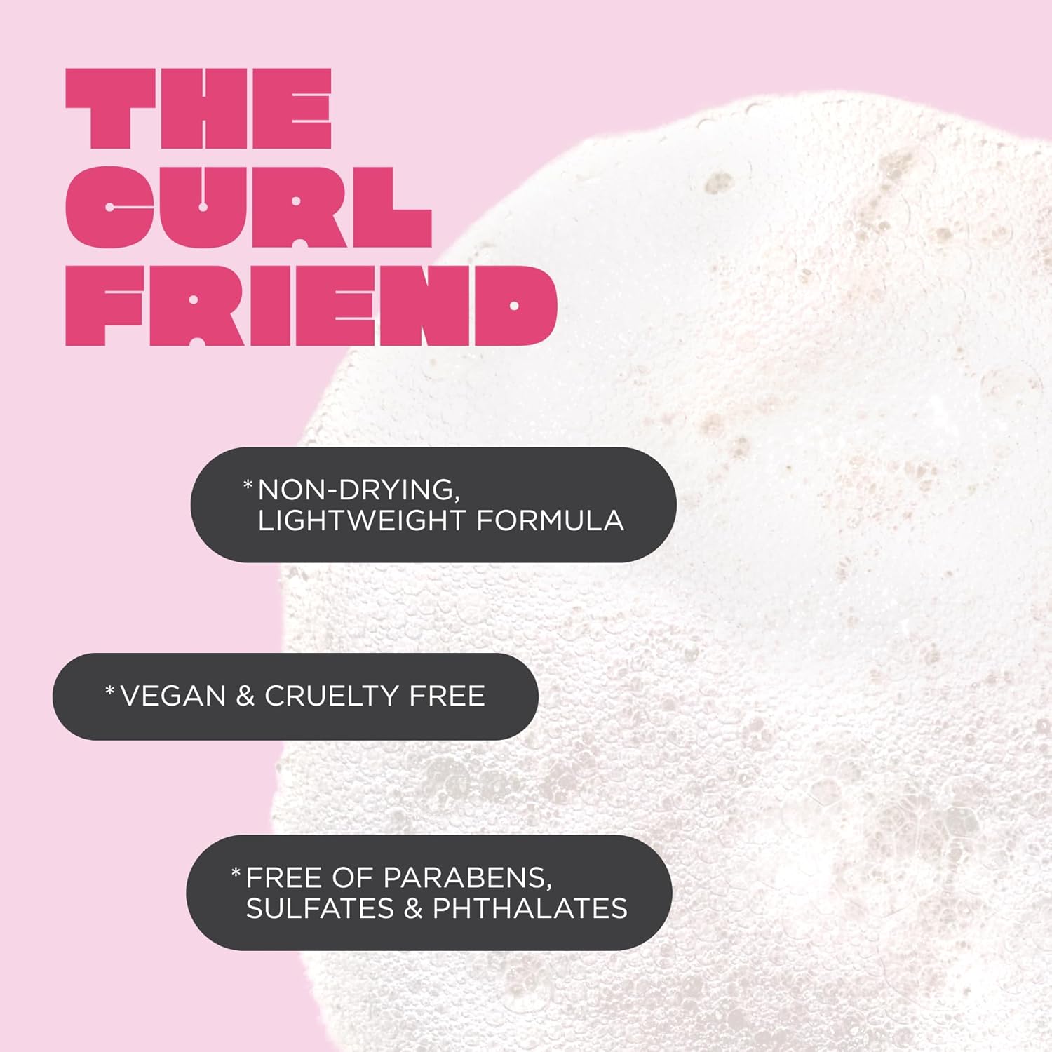 Cake Beauty Gel-to-Foam Curl Styler, The Curl Friend – High Hold & Definition - Frizz Protection- Infused with Coconut Oil & Shea Butter - For Curly Hair- 6.8 fl oz./ 200 mL - Image 6