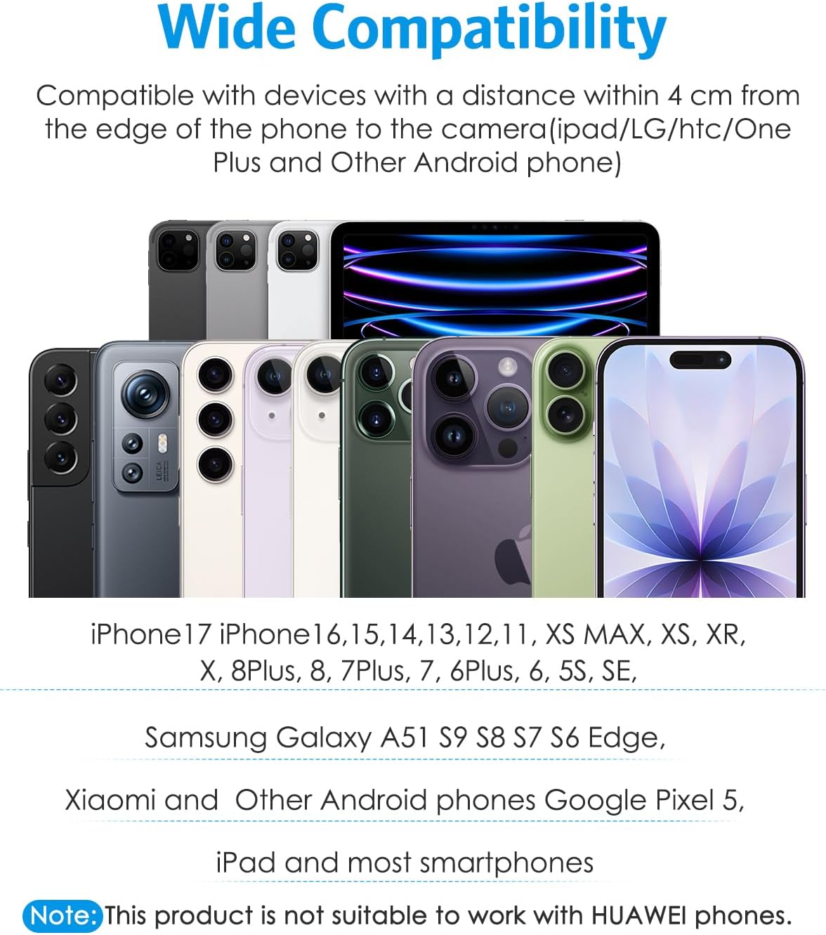 AMIR Phone Camera Lens, 0.45X Super Wide Angle Lens for iPhone Lens Kit, 15X Macro Clip-On 2 in 1 Professional Lens Kit for iPhone, Samsung, Google and Most of Android - Image 5