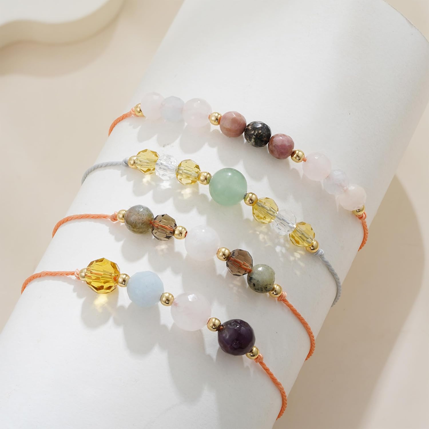 Empath Anxiety Calming Protection Bracelets Gifts for Her, Natural Healing Natural Stone Beaded Bracelet Healing Bracelets Jewelry for Women - Image 5
