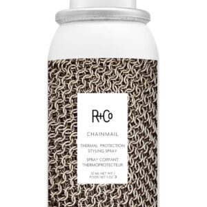 R+Co CHAINMAIL Thermal Protection Spray – Heat Protectant for Hair, Strengthens & Smooths, All Hair Types