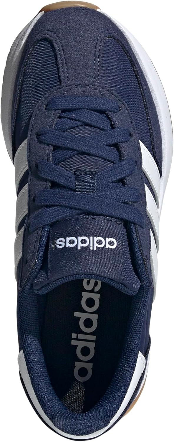adidas Kids Girls Run 70S 2.0 Lace Up Sneakers Shoes Casual - White - Image 3