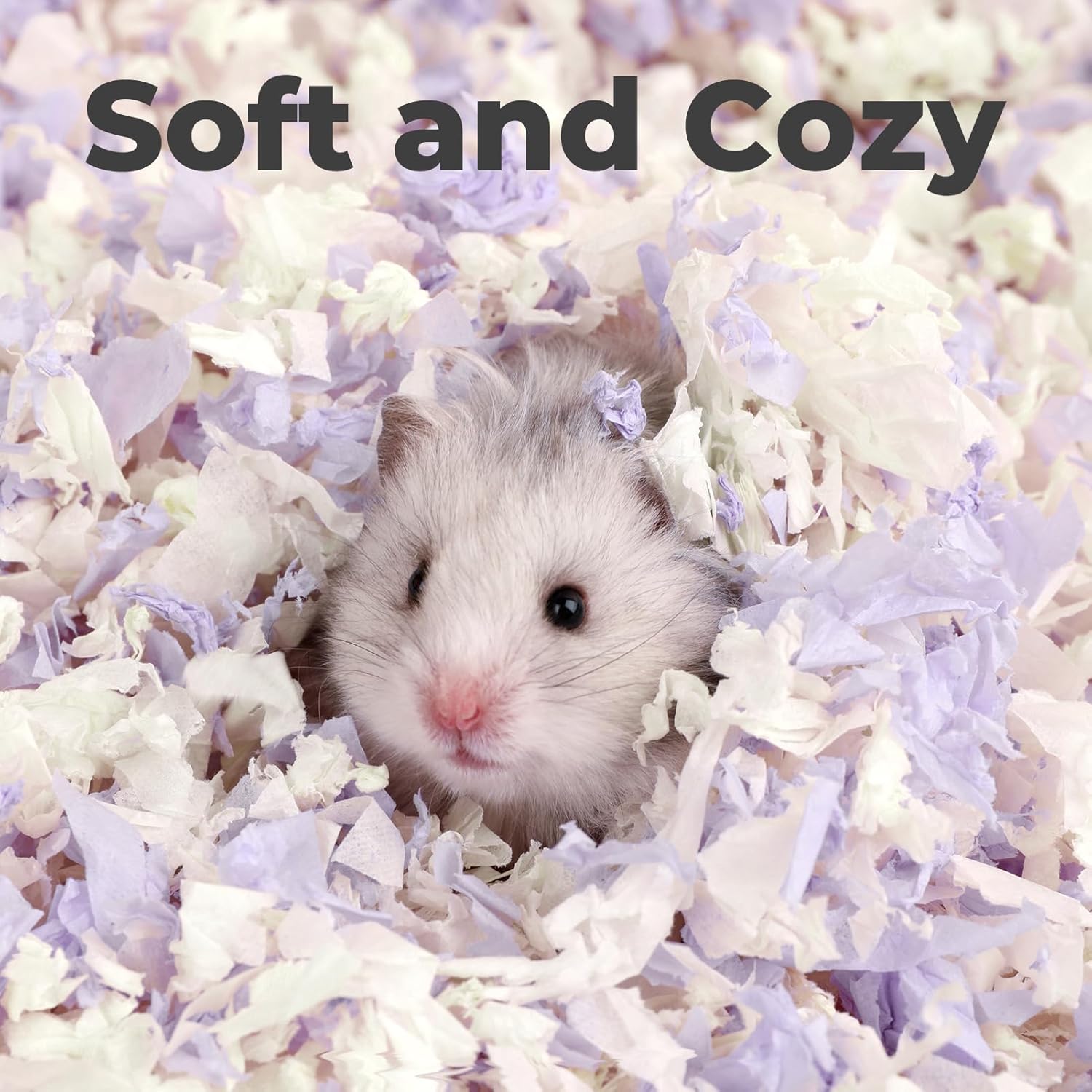 mini&moe Guinea Pigs Bedding Hamster Bedding: Moisture Absorbent and Dust-Free Natural Paper Small Pet Bedding - for Guinea Pigs, Hamsters, and Rabbits, 12 Liters - Image 5