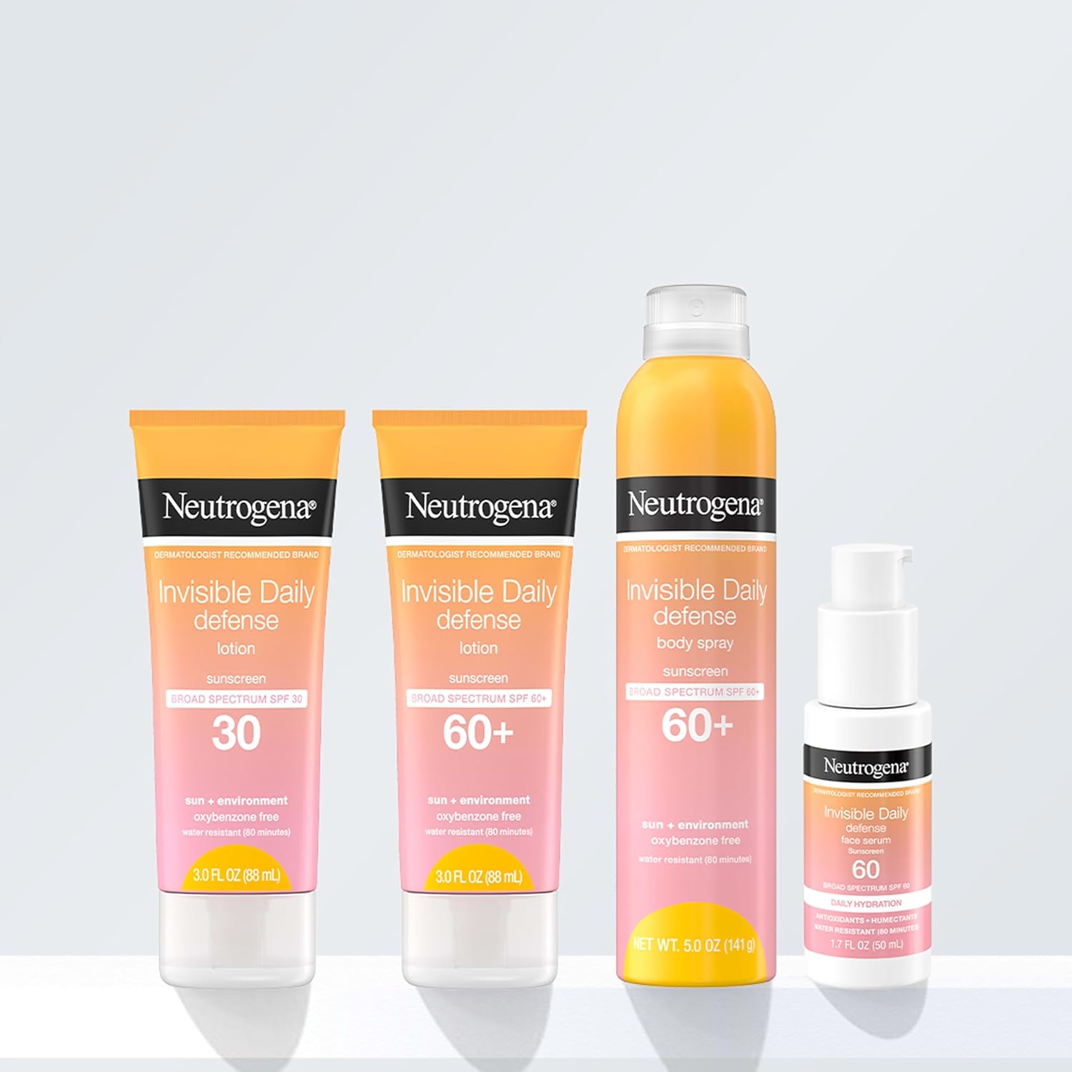 Neutrogena Invisible Daily Defense Fragrance-Free Sunscreen Lotion, Broad Spectrum SPF 60+, Oxybenzone-Free & Water-Resistant, Sun & Environmental Aggressor Protection, 3.0 fl. oz - Image 8