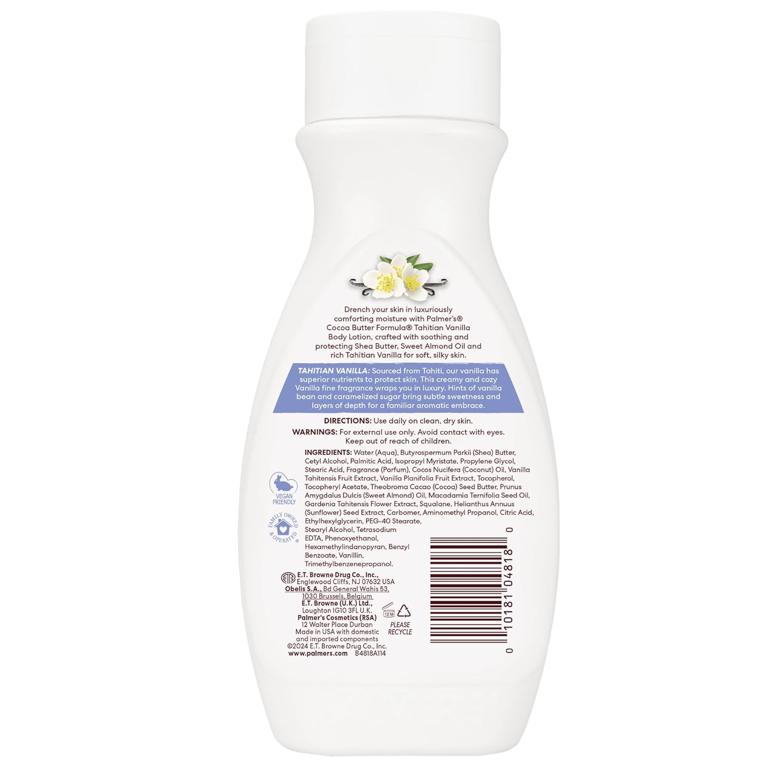 Palmer's Cocoa Butter Formula Tahitian Vanilla Body Lotion, 8.5 Oz, Daily Moisturizing Lotion for Dry Skin with Shea Butter & Vitamin E, Hydrates & Protects, Helps Provide 48-Hour Deep Moisture - Image 7
