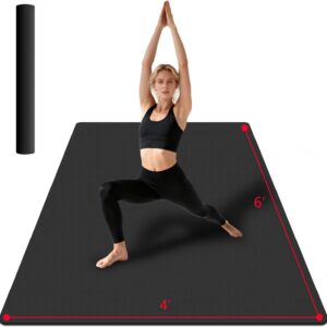 VTORY Extra Large Yoga Mat Thick Exercise Mat for Men and Women, Non-Slip, Durable Workout Mat for Home Workout, Yoga, Pilates, Stretching