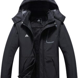 MOERDENG Women’s Waterproof Ski Jacket Warm Winter Coat Outdoor Windbreaker Hiking Snowboarding Jacket