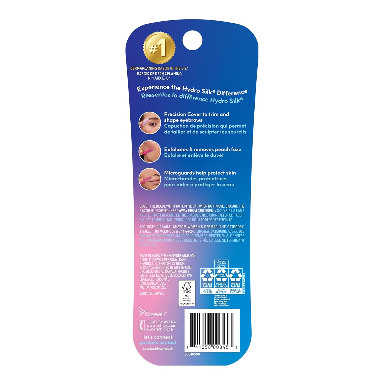 Schick Hydro Silk Touch-Up Dermaplane Razor with Precision Cover, 9ct | Dermaplaning Tool for Face, Facial Razor for Women, Eyebrow Razor, Peach Fuzz Remover - Image 10
