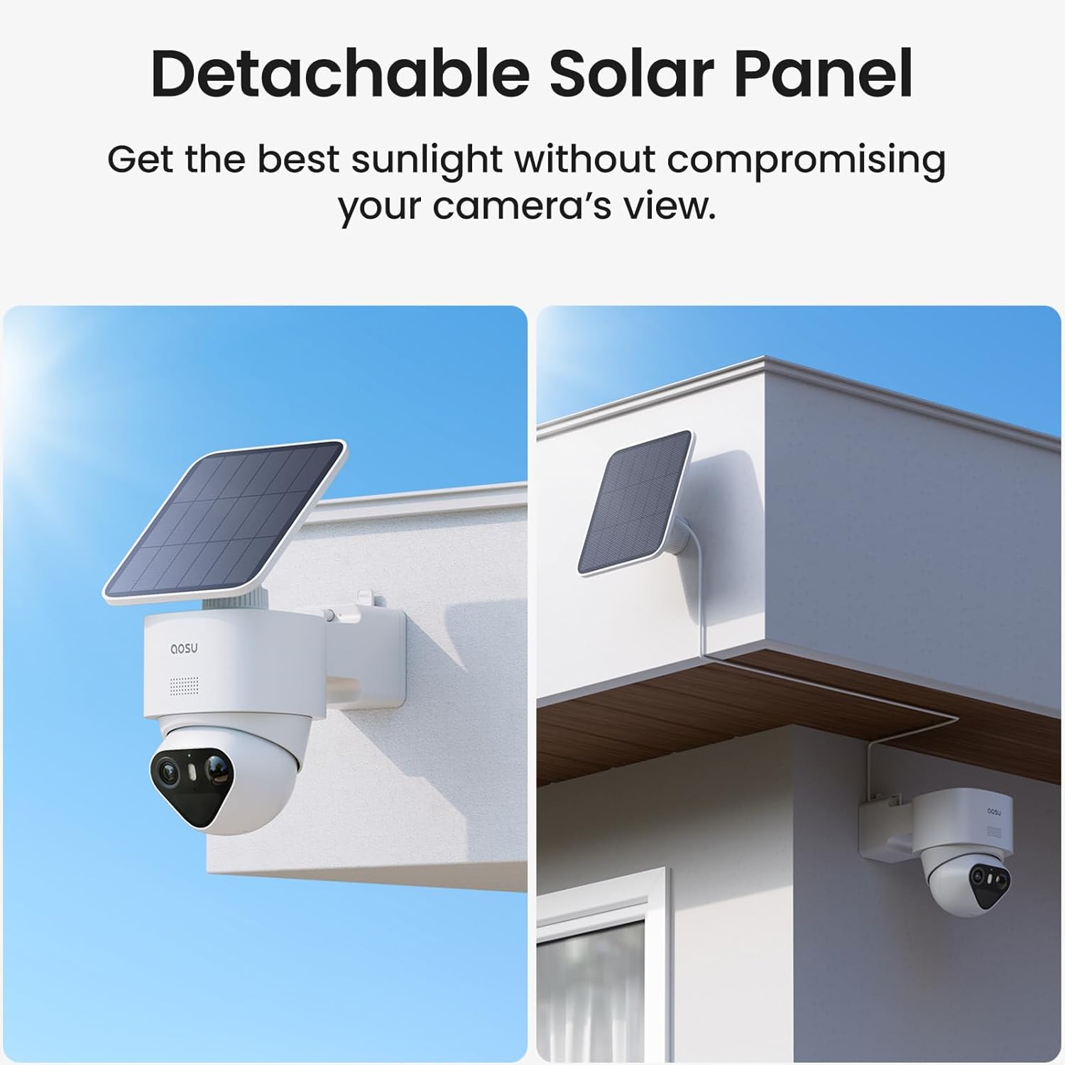 aosu T2 Ultra 4K Security Cameras Wireless Outdoor, TrueColor Night Vision, AI Triple Detection, 360° Auto Tracking, Solar Powered WiFi Camera for Home Security, 1Pack - Image 7