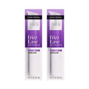 John Frieda Frizz Ease Extra Strength Hair Serum, Instantly Smooths for Healthy, Hydrated, Frizz-Free Hair, for Thick and Coarse Hair, with Argan + Coconut Oil for Heat Protection, 1.69 Oz, Pack of 2