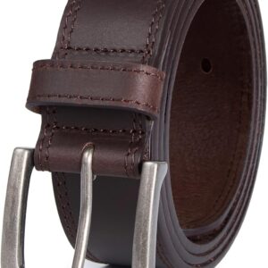 Men’s Full Grain Leather Belt for Everyday Casual Jeans, 1.5″ Handmade Men Leather Belts with Gift Box
