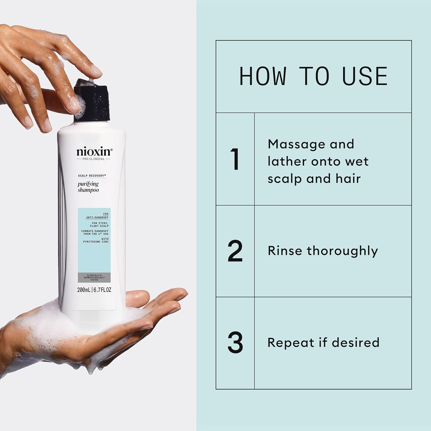 Nioxin Scalp Recovery Purifying Shampoo | For Itchy, Flaky Scalp | Anti-Dandruff | Formulated with Pyrithione Zinc - Image 5