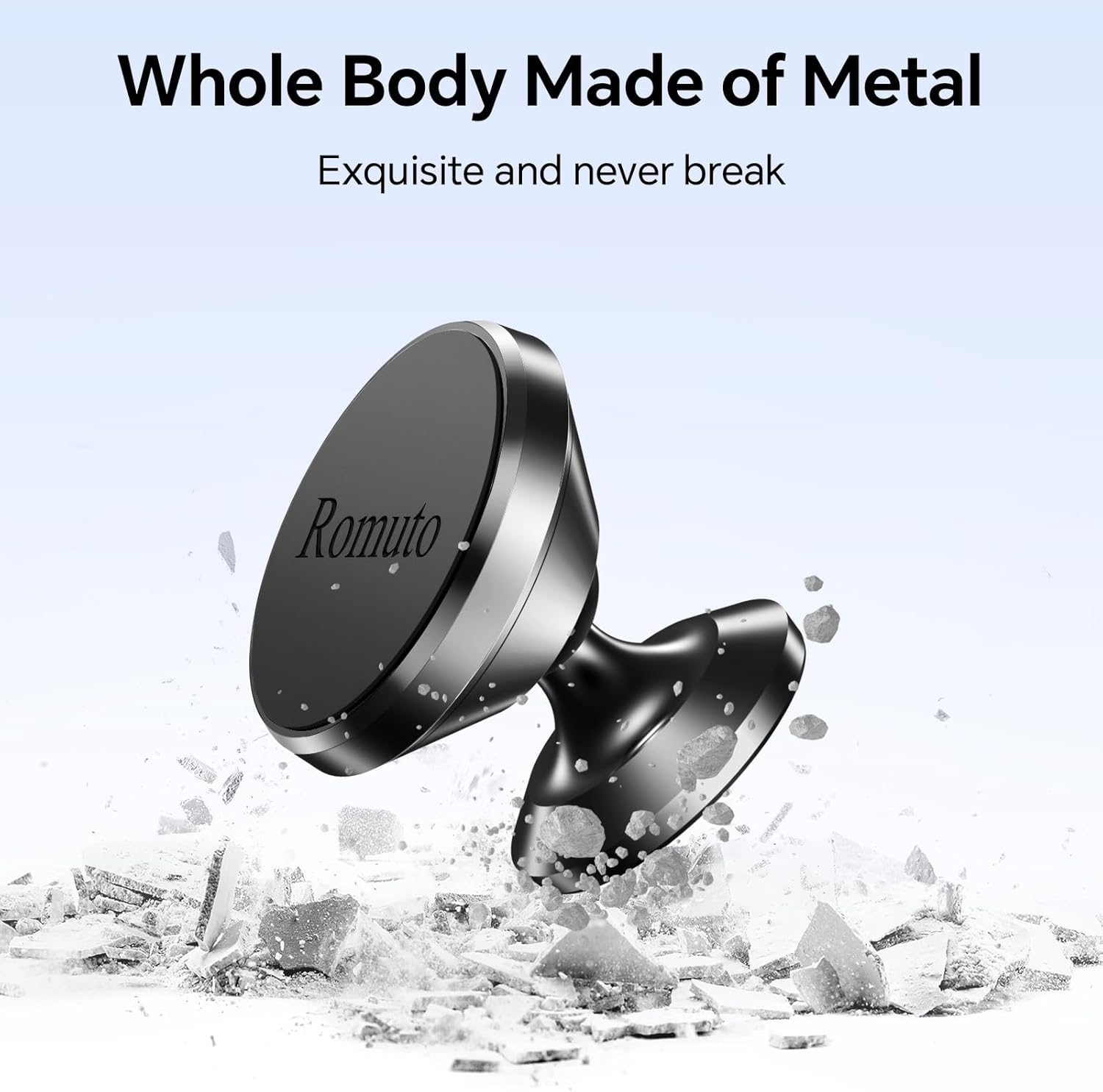 【 2-Pack 】 Magnetic Phone Holder for Car Dashboard【Strong Magnet】iPhone Magnetic Phone Mount for Car Phone Holder 【4 Metal Plate】Cell Phone Holders for Your Car Mount for iPhone 17 Pro Max Air 16 15 - Image 6