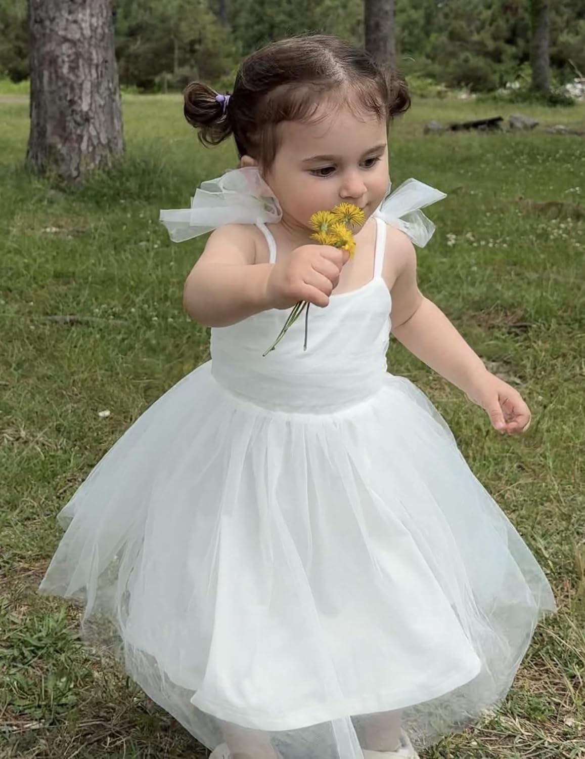 Arshiner Toddler Tulle Dress Girls Spaghetti Strap Birthday Princess Photoshoot Tutu Dresses - Image 6