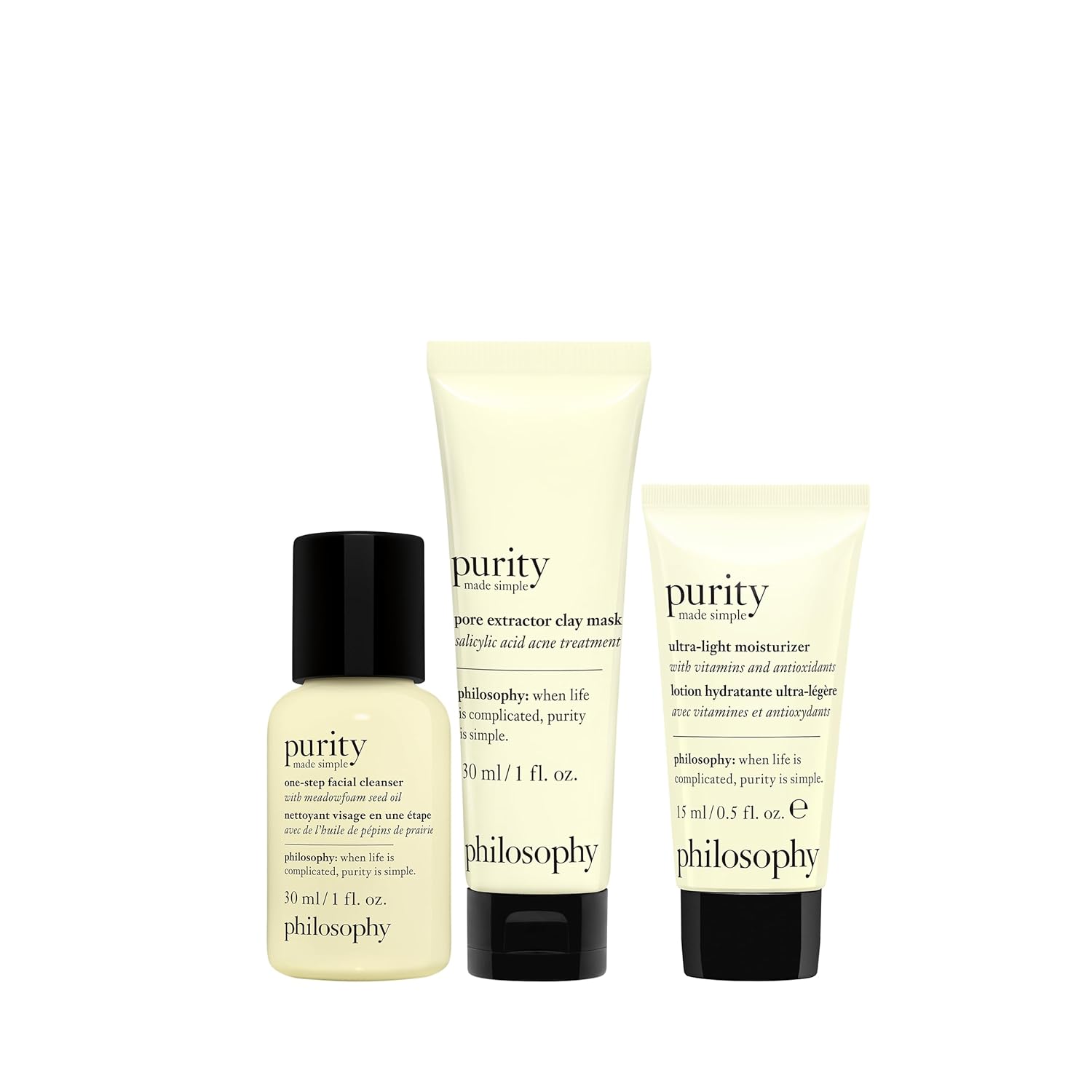 philosophy purity made simple one-step facial cleanser- with meadowfoam seed oil gently cleanses & melts away dirt, oil & stubborn makeup paraben-free face wash - Image 2