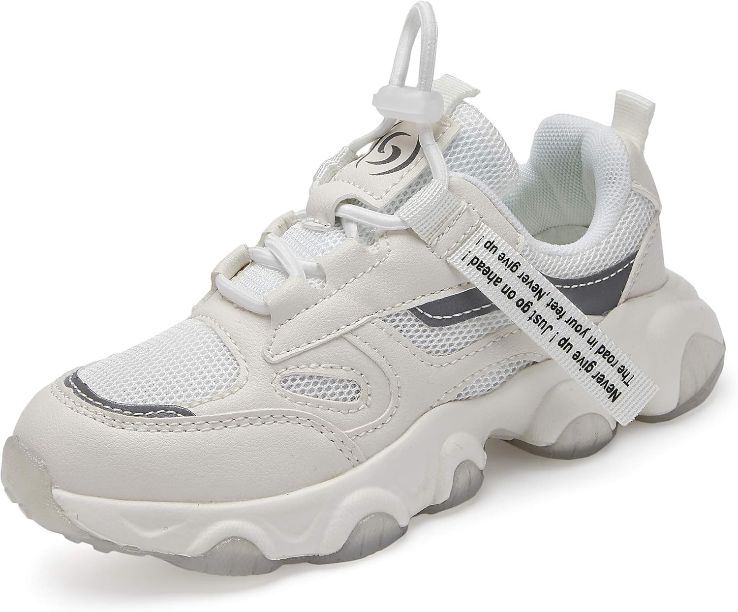 Hetios Kids Shoes Girls Lightweight Athletic Running Shoes Breathable Knit School Sports Shoes (Toddler/Little Kid/Big Kid)