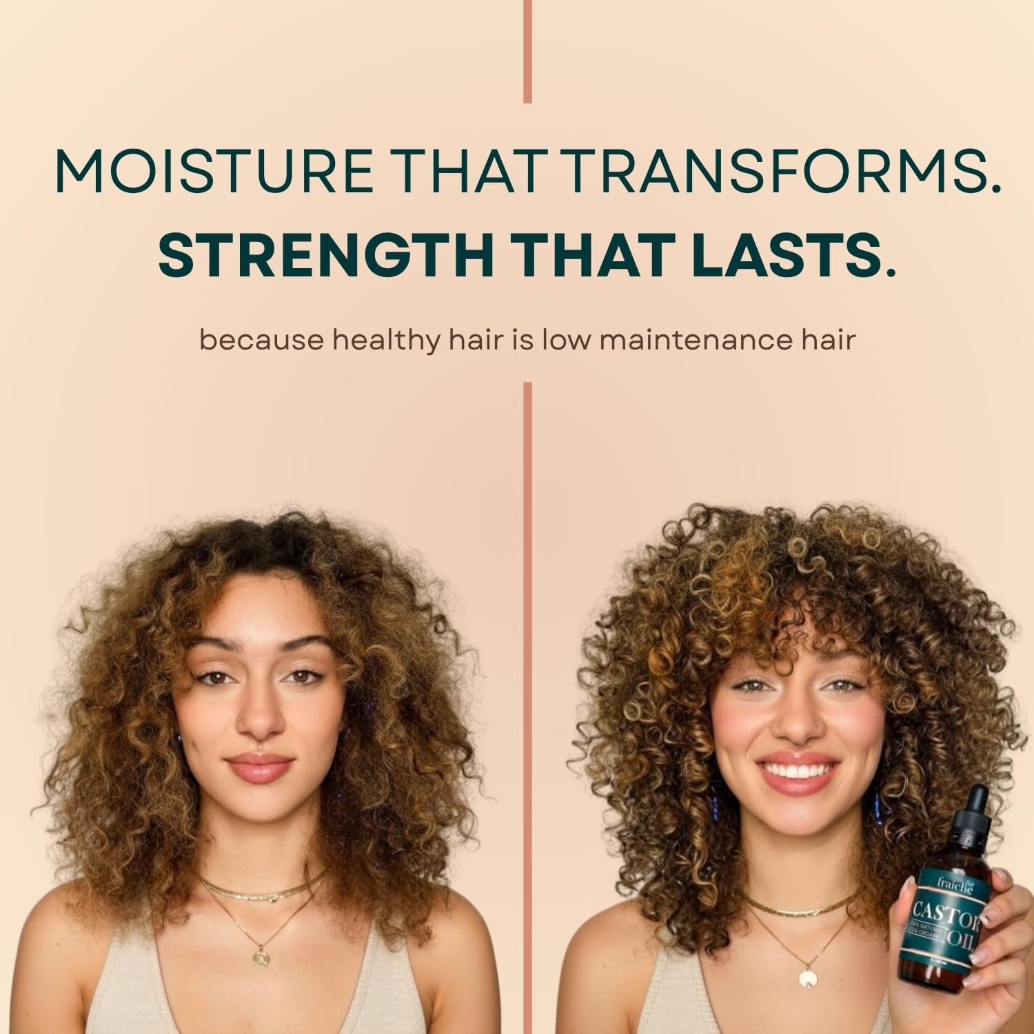 Live Fraiche Organic Castor Oil Lash Serum for Hair Growth, Eyebrow Eyelash Growth Serum, 100% Pure Cold Pressed Hexane Free (2oz Glass Bottle + FILLED Mascara Tube) - Image 7