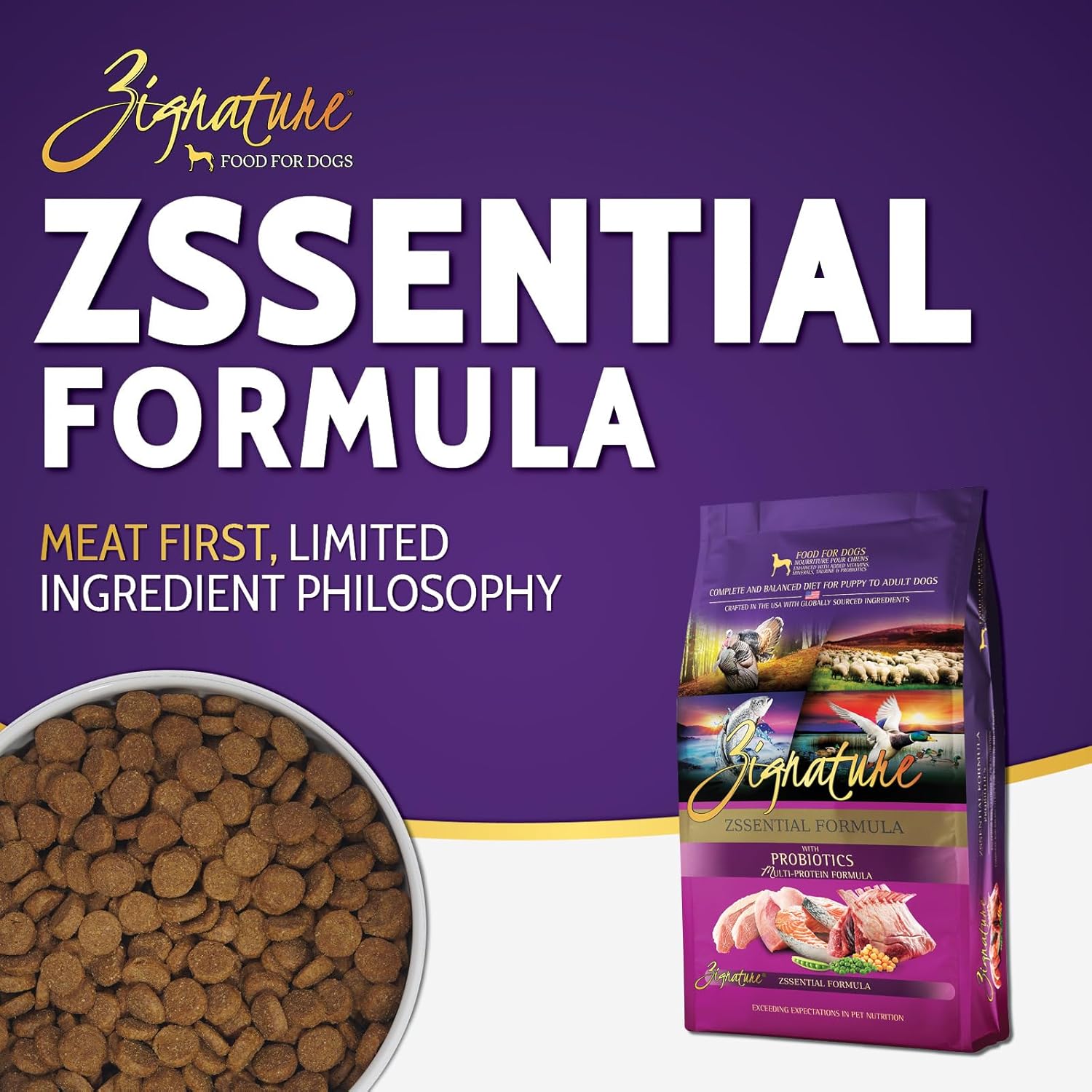 Zignature Zssential Limited Ingredient Formula Dry Dog Food 4lb - Image 2