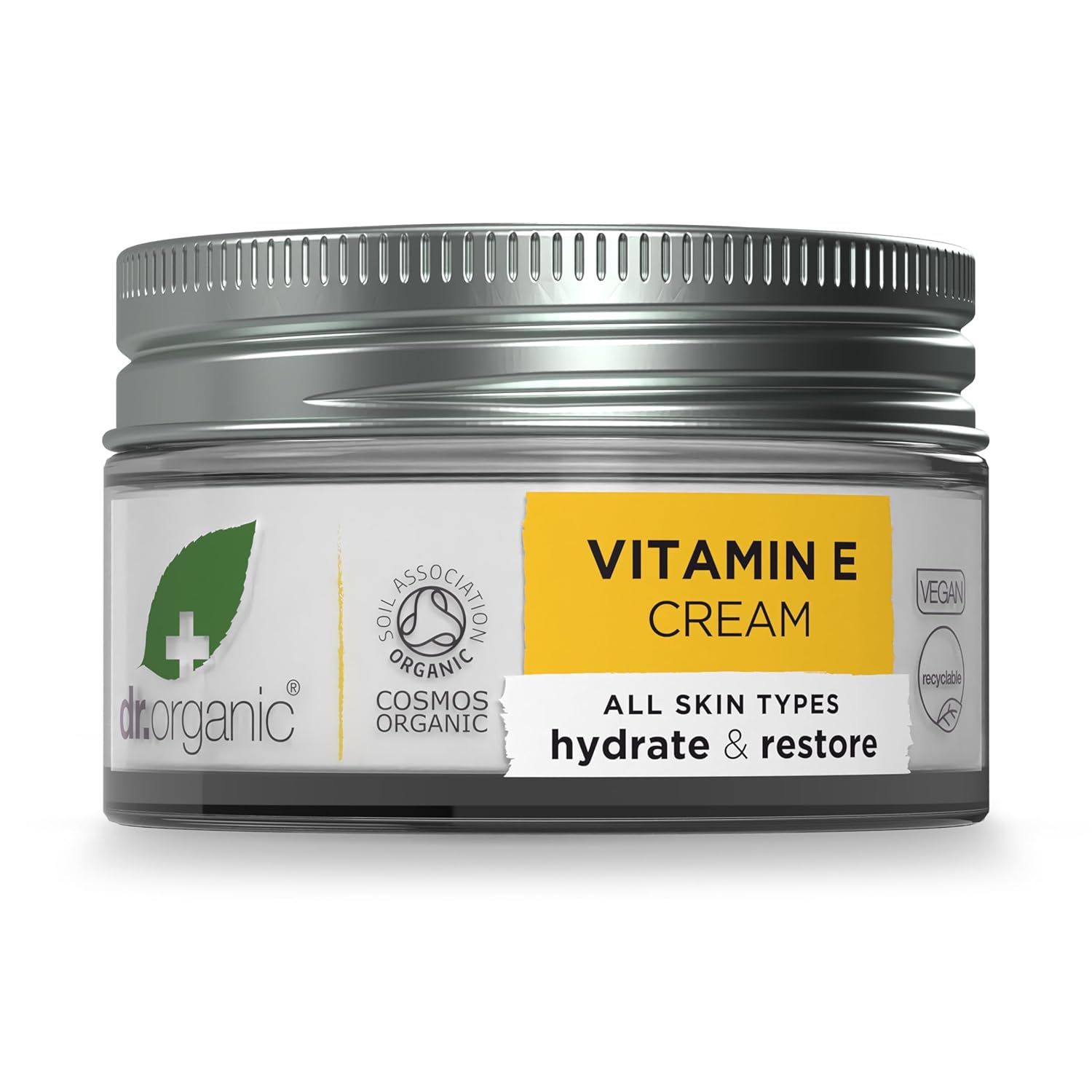Dr. Organic Vitamin E Moisturising and Restoring Cream | Deeply Hydrates, Restores Skin’s Natural Balance, Natural, Certified Organic, Paraben & SLS-Free, 50 mL / 1.7 fl oz - Image 2