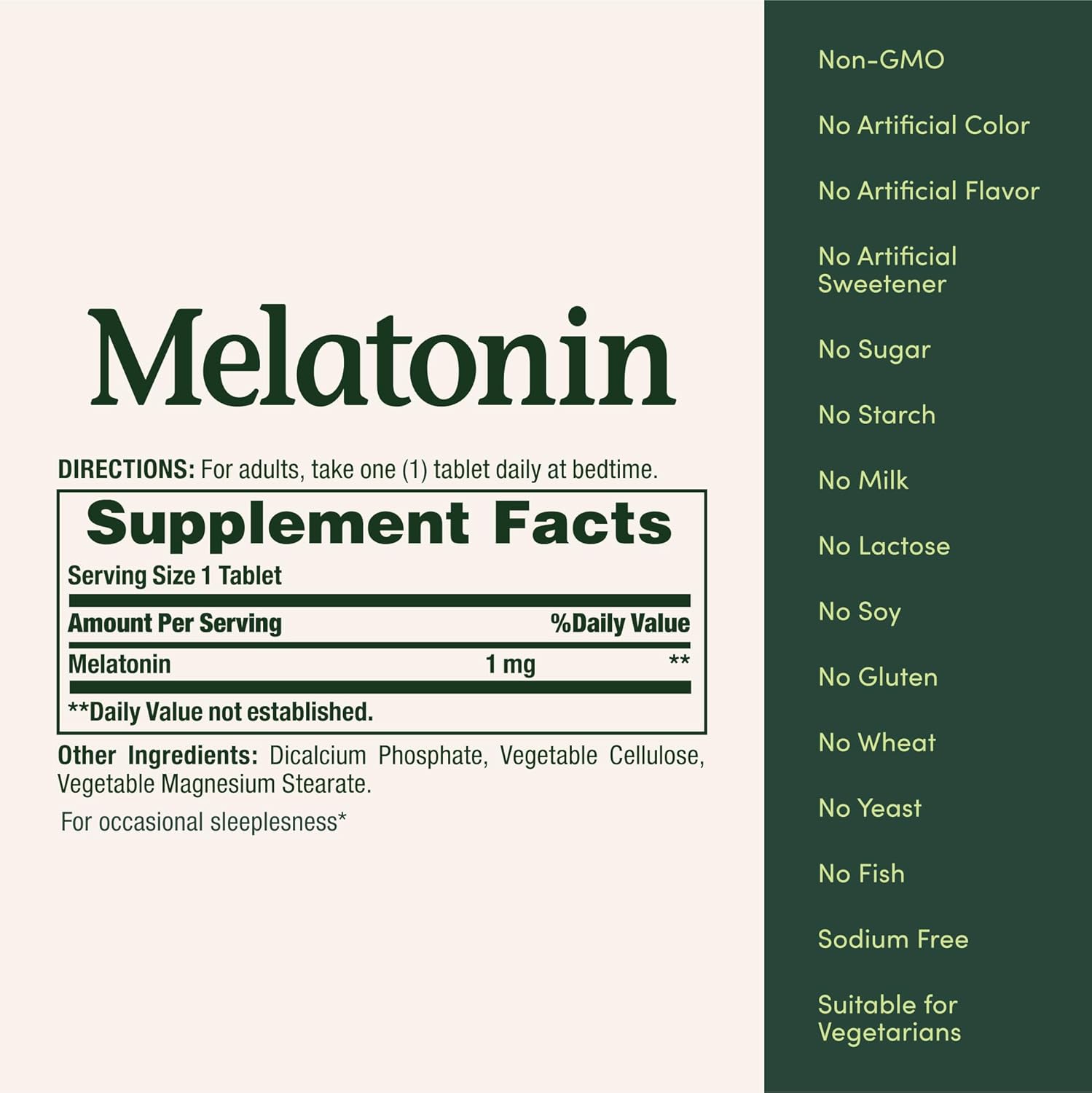 Nature's Bounty Melatonin, 100% Drug Free Sleep Aid, Promotes Relaxation and Sleep Health, 1mg, 180 Tablets - Image 5