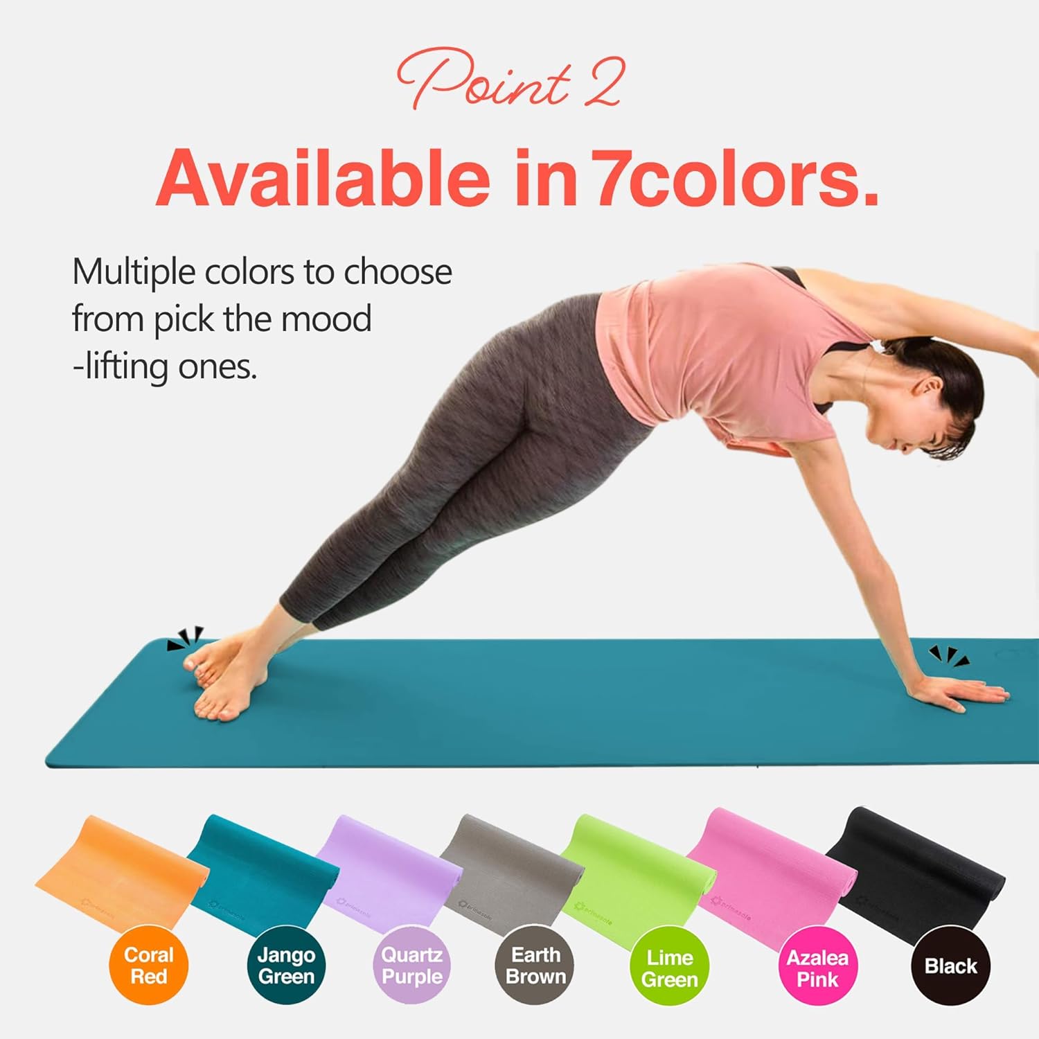 Primasole Professional Yoga Mat 1/4 Inch Thick – Slip-Resistant Exercise Mat for Yoga, Gym & Home Workouts – High Density Anti-Skid Pilates Fitness Mat (Forest Green) - Image 3