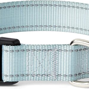 Amazon Basics Reflective Polyester Dog Collar with Quick-Release Buckle, Adjustable, for Large Dogs, L
